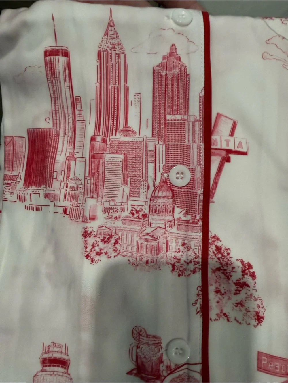 Atlanta Toile Women's Pajama Pants Set - Stylish Comfort for Home and Sleep - Picture 9 of 16